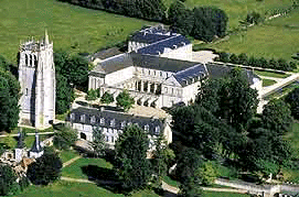 Aerial view of Abbey