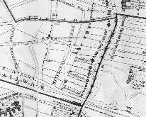 map of site in about 1870